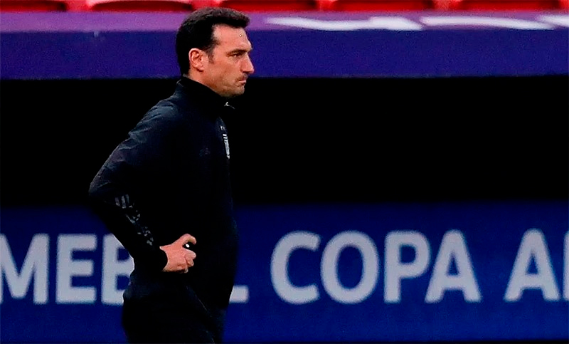 Scaloni: «Lo que me preocupa hoy es el estado físico de los jugadores»