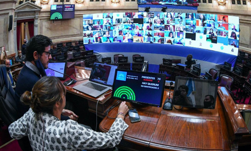 Senado: sesiona para postergar las elecciones y votar cambios a la Ley de Ganancias