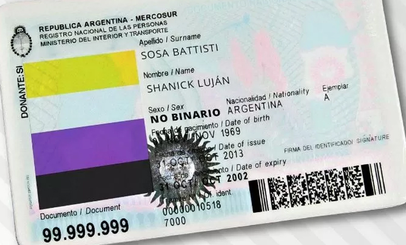 A partir del próximo lunes se podrán tramitar los DNI no binarios en la provincia