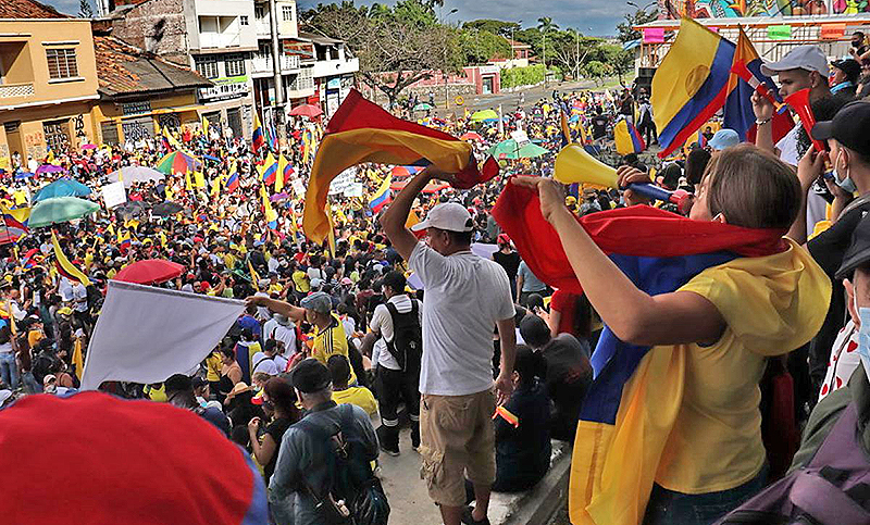 La Policía colombiana detiene a 25 manifestantes en las nuevas protestas en el país