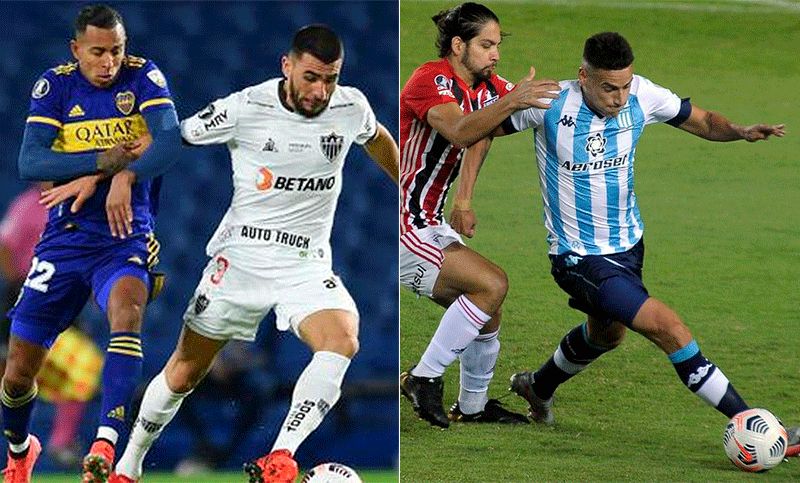 Boca se juega la clasificación en Mineiro y Racing recibe a San Pablo