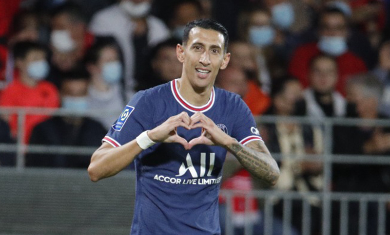 PSG volvió a ganar y Di María anotó sobre el final