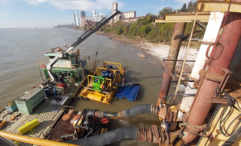 Aguas santafesinas sumó otra bomba en su planta para hacer frente a la bajante del río