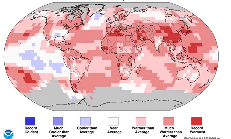 Alarma mundial: el último julio fue el mes más cálido que haya sido registrado