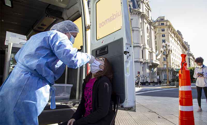 Coronavirus: poco más de 5.800 nuevos casos y 153 muertes en todo el país