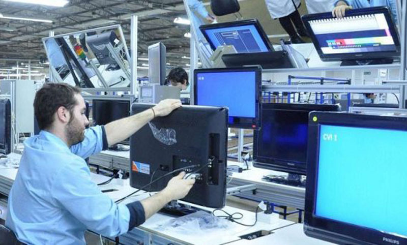 Producción de celulares, televisores y aires acondicionados creció con fuerza