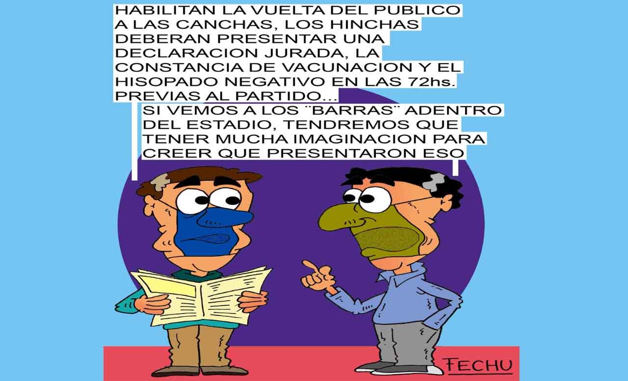 Hinchas vacunados