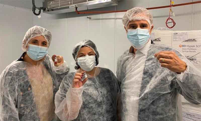 Richmond entregó más de 307 mil dosis del componente 2 de Sputnik V fabricada en el país