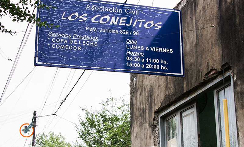 Robaron comida y juguetes a un merendero de Fisherton