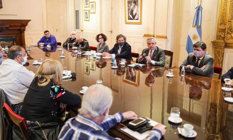 Moroni aseguró que «hubo una clara muestra de apoyo al Presidente» por parte de la CGT