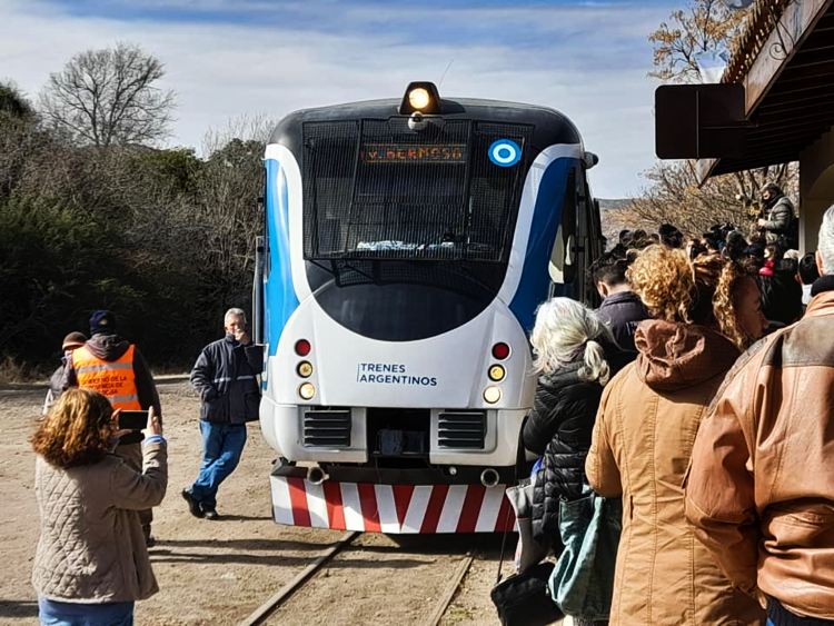Un ramal más: el tren de las sierras llegó a Valle Hermoso