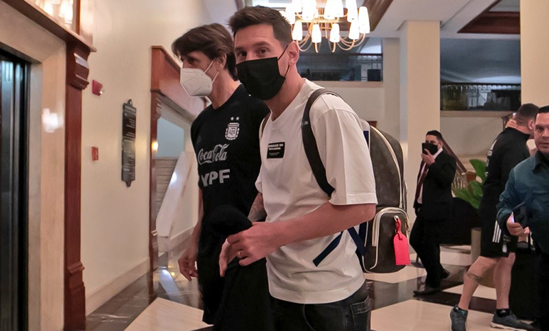 Argentina llegó a Brasil pensando en el clásico del domingo