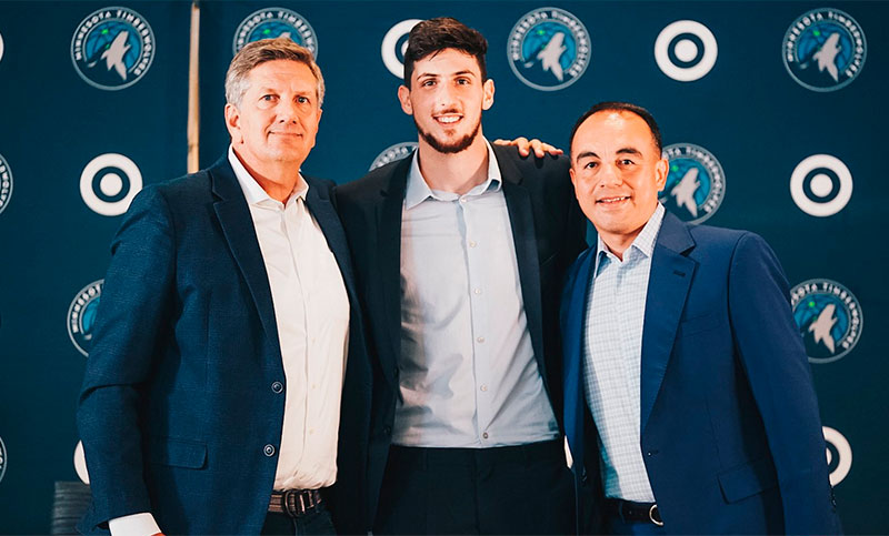 Otro argentino en la NBA: Leandro Bolmaro ya pertenece a los Timberwolves