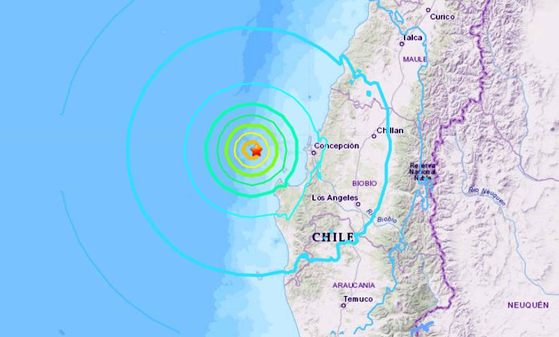 Un fuerte sismo de 6.6 se registró en Chile