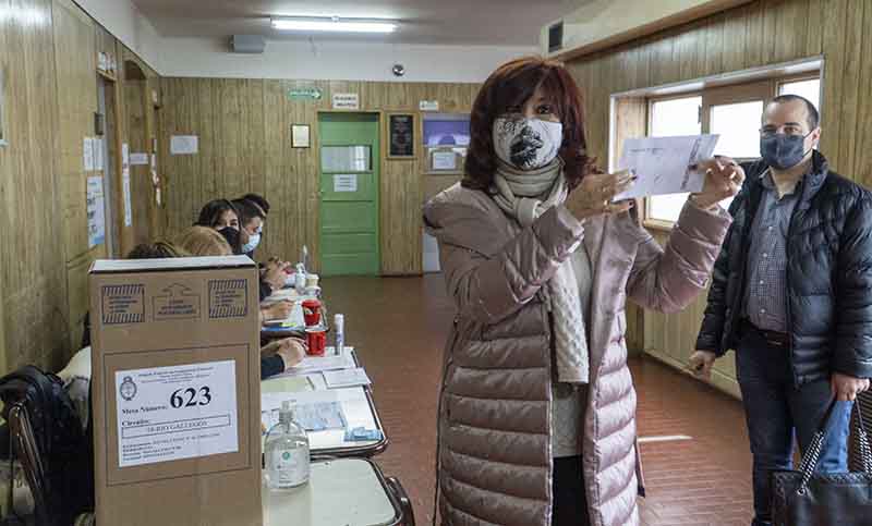 Cristina Fernández de Kirchner votó en Río Gallegos