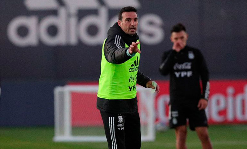 Scaloni: «El equipo todavía no está confirmado pero no cambiará mucho»