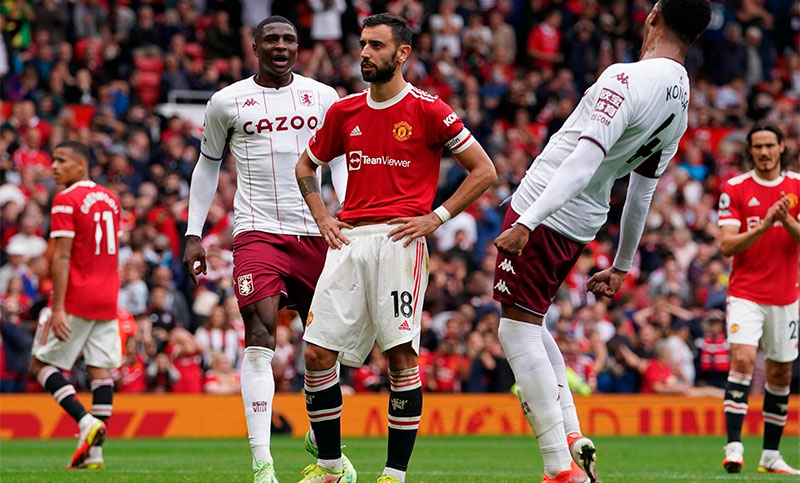 Aston Villa se llevó el juego contra el United en un final apasionante