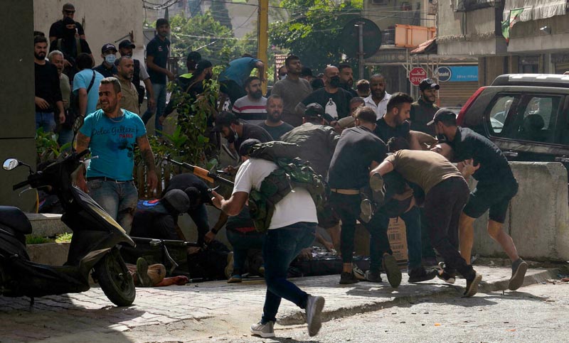 Líbano: cinco personas murieron en una protesta convocada por Hezbolá