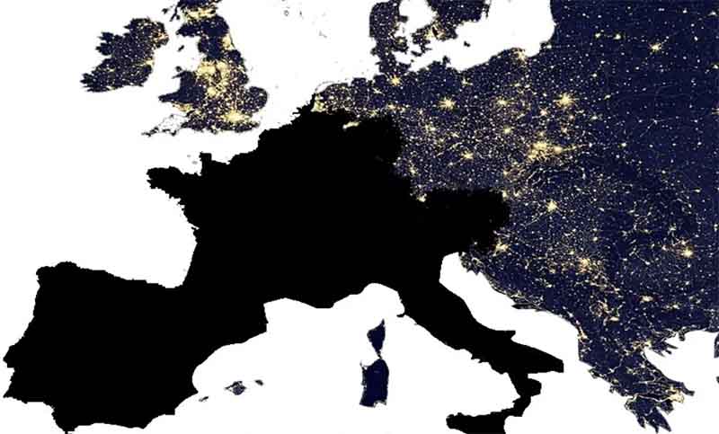 Austria emite un aviso por riesgo de apagón en Europa y sugiere el acopio de comida y agua