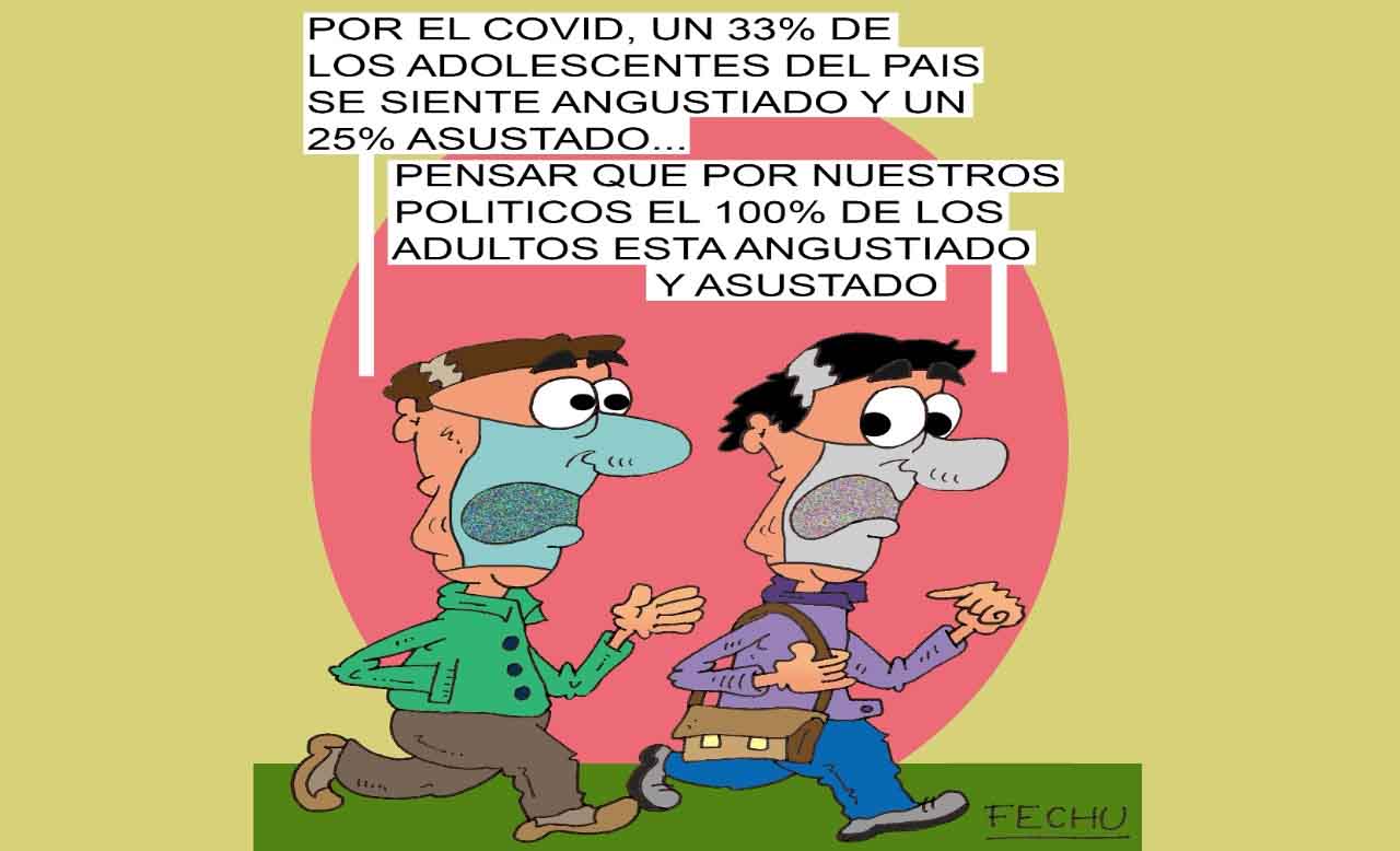 Angustiados y asustados