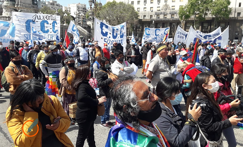 Representantes de pueblos originarios movilizan al Congreso para pedir por la prórroga de Emergencia Territorial