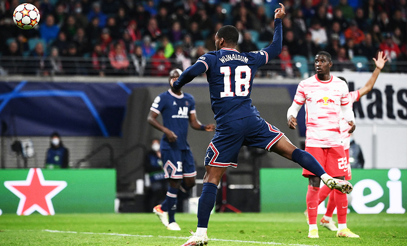 RB Leipzig le arrebató el triunfo al PSG sobre la hora en la Champions