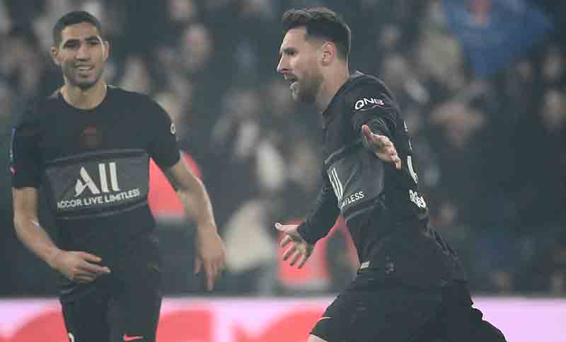 Messi anotó para el triunfo del PSG y fue su primer gol en la Liga de Francia