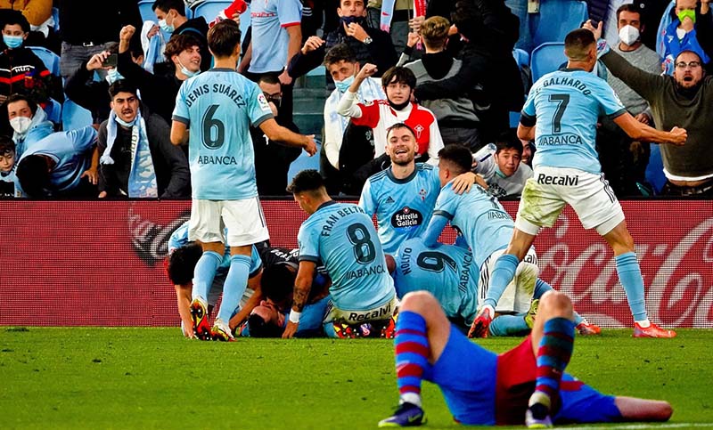 El Celta de Coudet alcanzó un empate agónico ante Barcelona