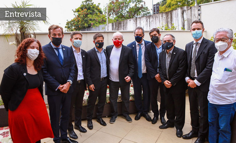 Scioli, Kicillof y Fernández dialogaron con Lula de la relación económica y productiva entre Argentina y Brasil