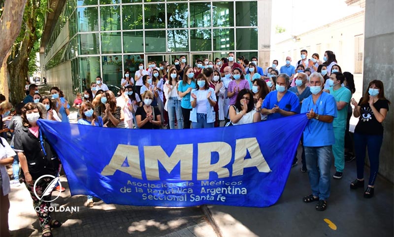 Hospital Vilela: profesionales de la salud se manifestaron ante la falta de personal de salud mental
