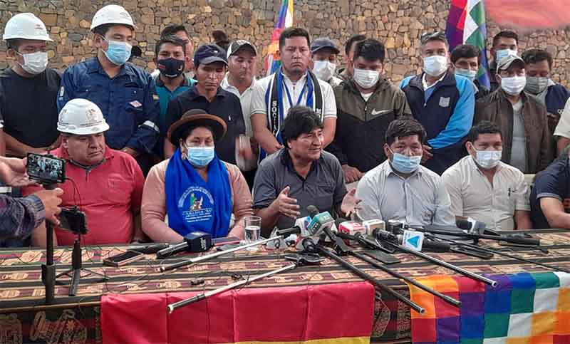 Evo Morales anunció una marcha en defensa del Gobierno, al que ve amenazado por la oposición