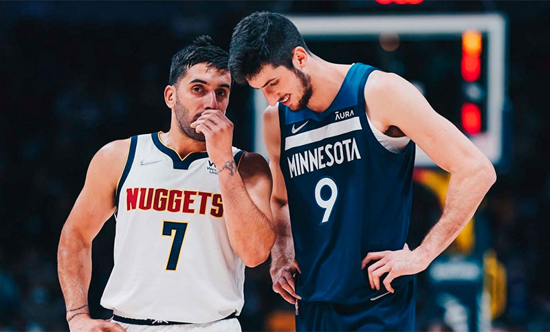 Campazzo y Bolmaro quieren seguir sumando minutos en la NBA