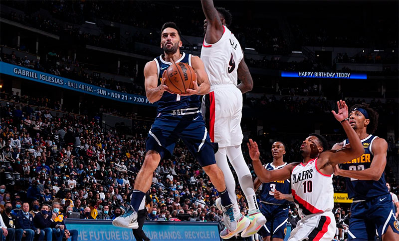 Campazzo brindó un espectáculo y Denver sigue ganando en la NBA