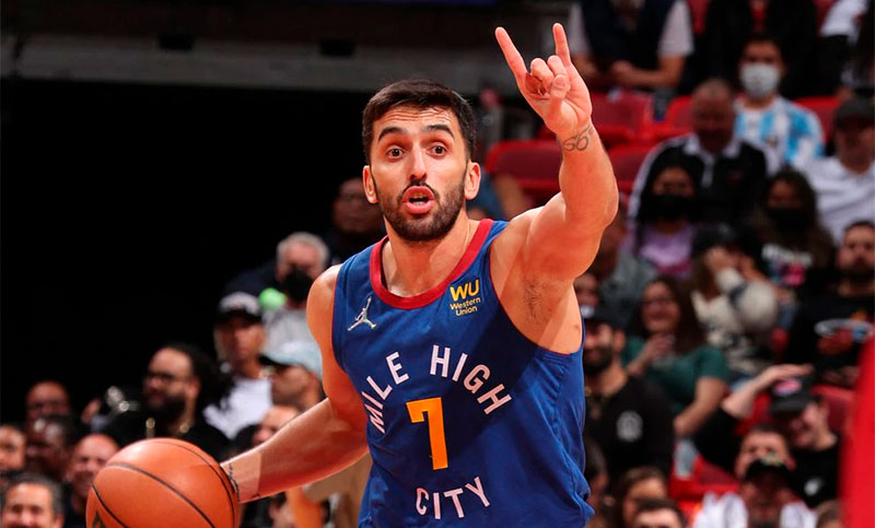 Campazzo volvió a mostrar su calidad en la vuelta al triunfo de Denver
