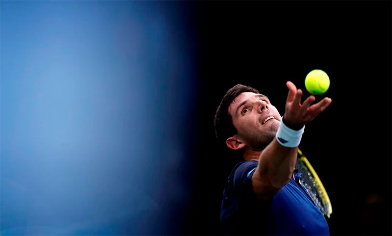 Delbonis no pudo superar la primera ronda del Masters 1000 de París