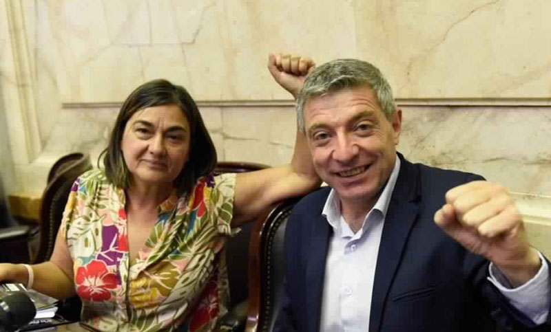 Mónica Schlotthauer y Juan Carlos Giordano rechazan la ley que avala acuerdo con el FMI
