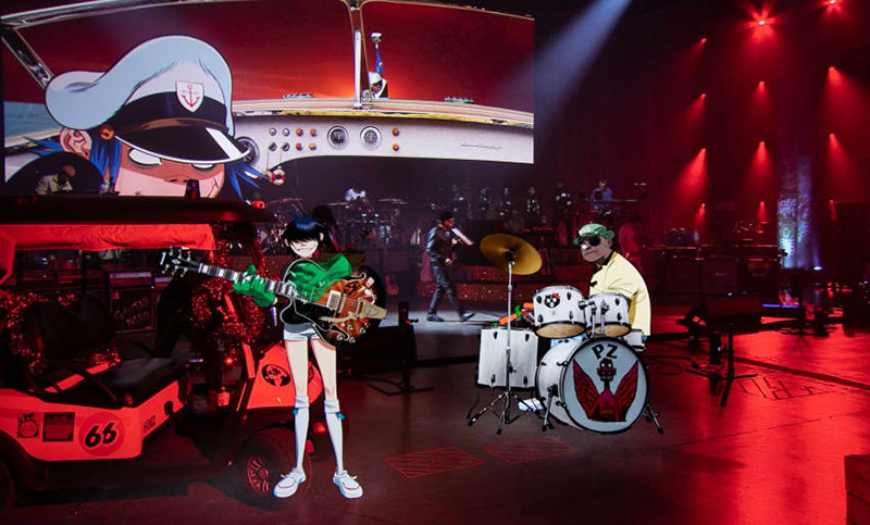 Ambicioso show por streaming de Gorillaz llega en diciembre a los cines