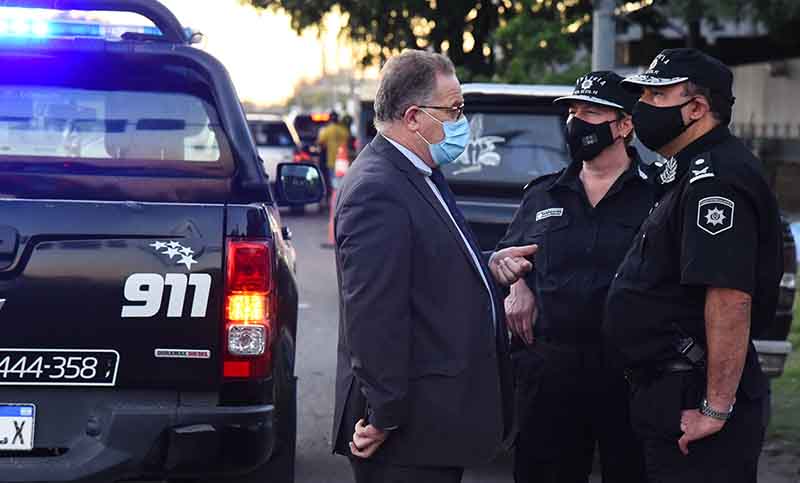 Lagna y Chimenti encabezaron un operativo de control y prevención en la ciudad