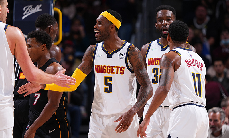 Campazzo quedó afuera de la rotación y solo vio un minuto en el triunfo de Nuggets