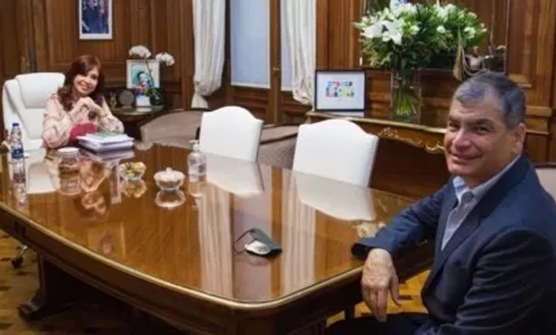 Cristina Fernández de Kirchner recibió a Rafael Correa