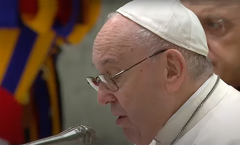 El Papa llamó a «pacificar las sociedades devastadas por tensiones y conflictos»