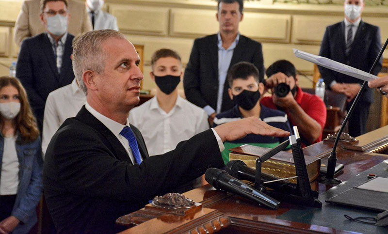 Miguel Rabbia asumió como senador provincial en reemplazo de Lewandowski