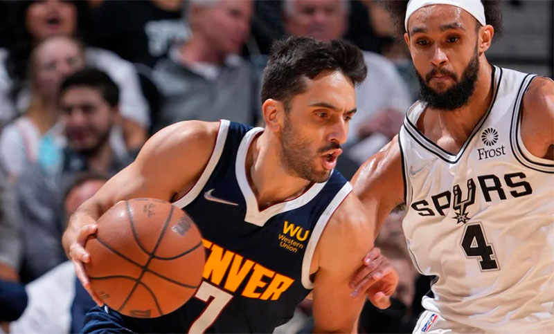 Campazzo ofreció un espectáculo de triples en la casa de Ginóbili