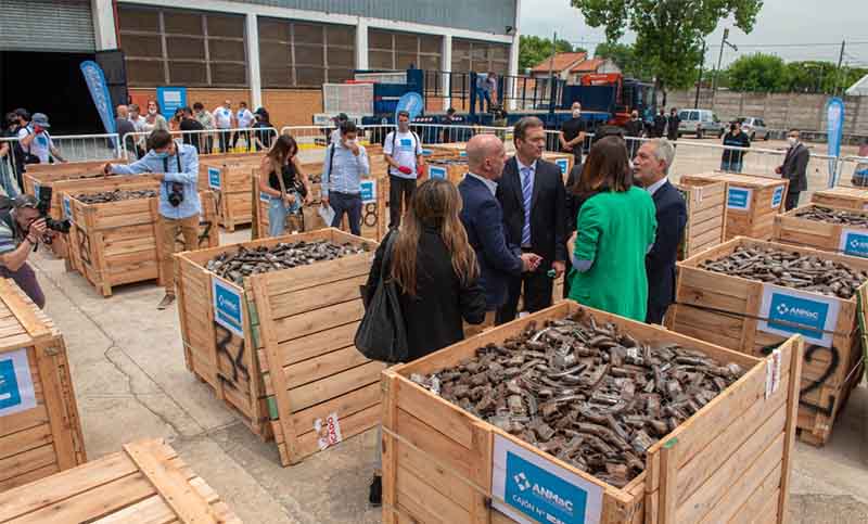 Trituran y funden más de 14.000 armas de fuego, la destrucción más grande de los últimos 4 años