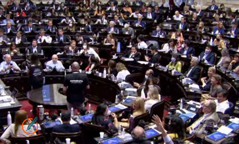La Cámara de Diputados se aprestaba a dar su aval al acuerdo con el FMI