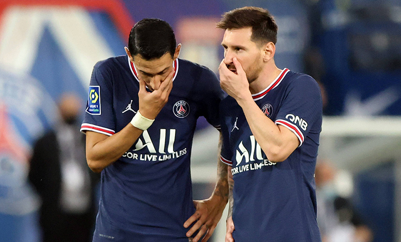 PSG con Messi y Di María, empató ante Niza en Francia