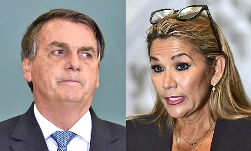 A Bolsonaro se le escapó que conoció a Añez