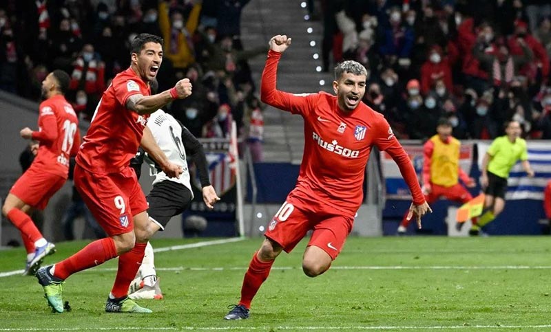 Ángel Correa anotó en la agónica victoria de Atlético Madrid