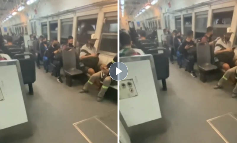 Increíble: le arrebatan el celular a un policía mientras viajaba en tren