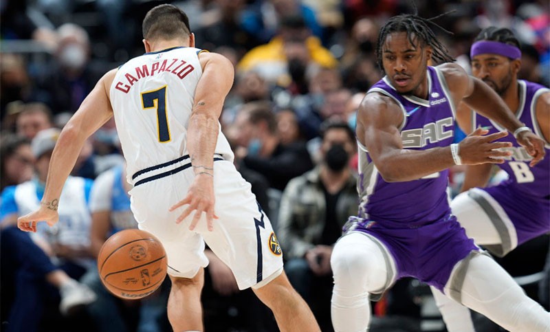 Campazzo lideró las asistencias en la victoria de Denver Nuggets